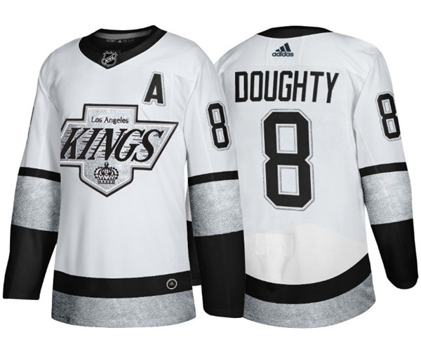 Los Angeles Kings #8 Drew Doughty White Throwback Stitched Jersey - Zenithce