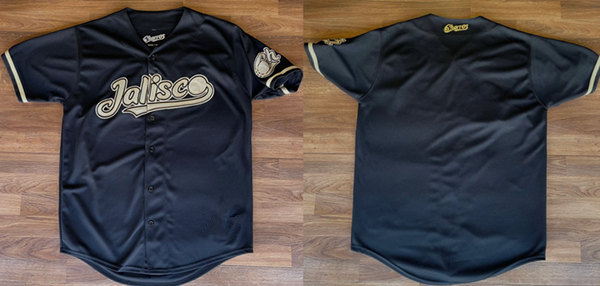 Charros De Jalisco Blank Black Stitched Baseball Jersey - Zenithce