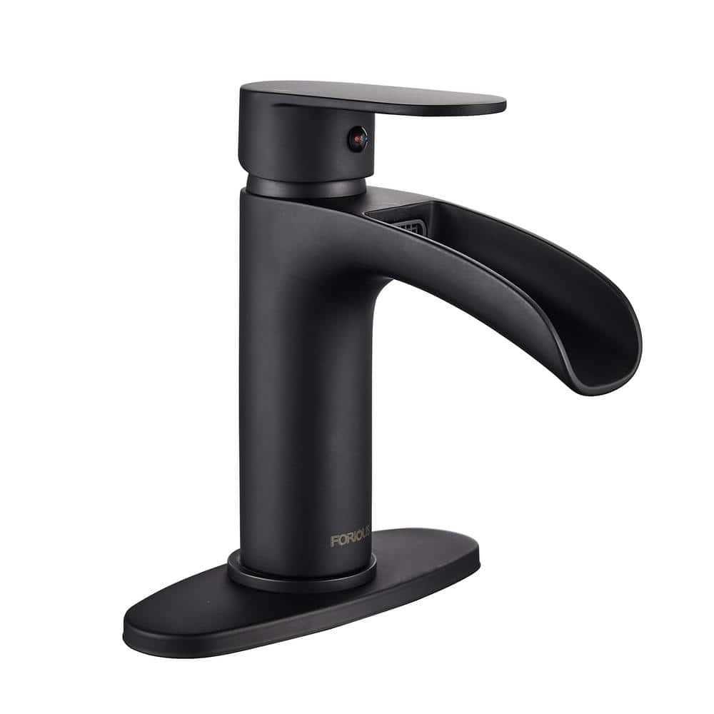 Forious Kitchen Faucet with Pull Down Sprayer Brushed Nickel High Arc Single Handle Kitchen Sink Faucet with Deck Plate - Zenithce