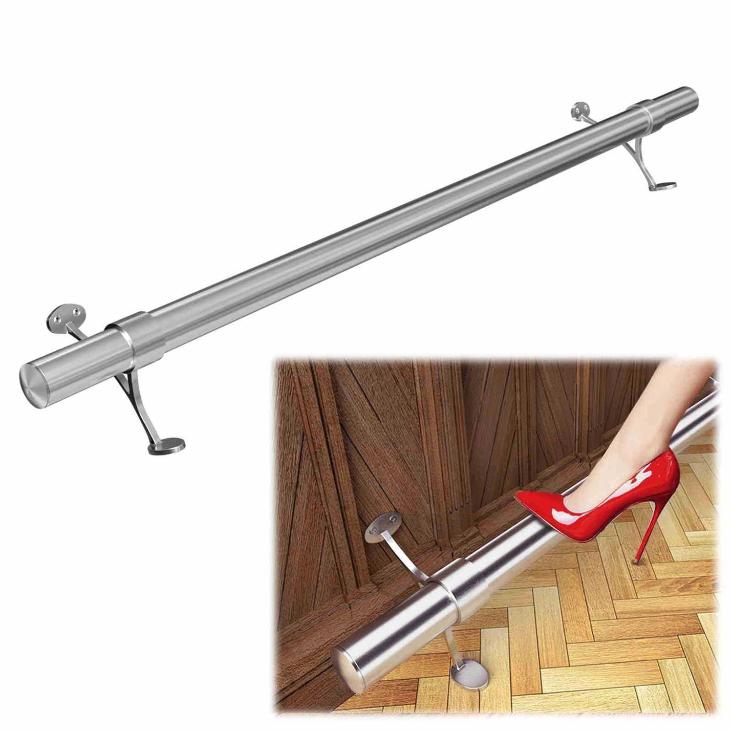 Muzata 6’6 White Flat Stainless Steel Handrail HT10 WP4 - Zenithce