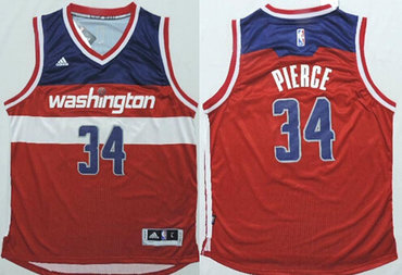 Washington Wizards #34 Paul Pierce Revolution 30 Swingman 2014 New Red Jersey - Zenithce