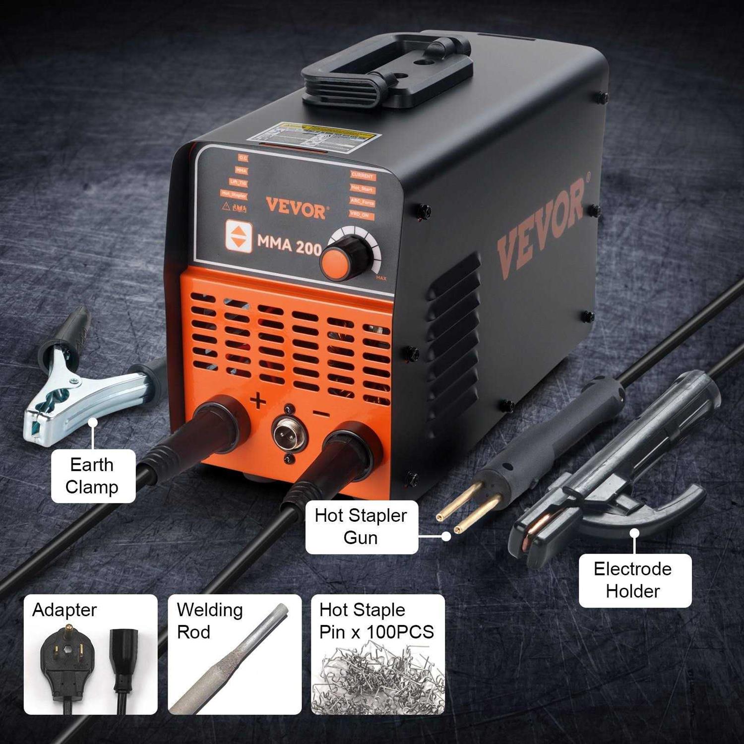 VEVOR Amp 110V/220V Stick Welder Stick and Plastic ARC Welding Machine Hot Start Anti-Stick Repair - Zenithce