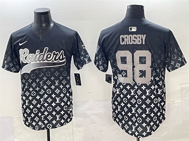 Las Vegas Raiders #98 Maxx Crosby Black Limited Stitched Jersey - Zenithce