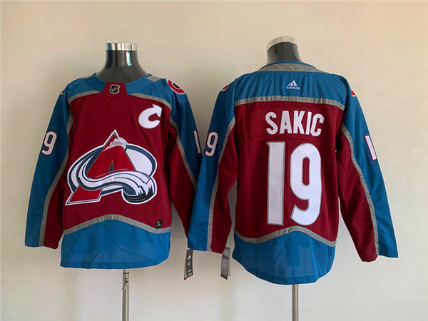 Colorado Avalanche #19 Joe Sakic Burgundy Stitched Jersey - Zenithce