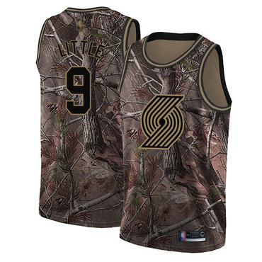 Blazers #9 Nassir Little Camo Swingman Realtree Collection Jersey - Zenithce