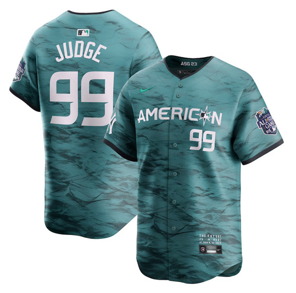 New York Yankees #99 Aaron Judge Teal 2023 All-Star Cool Base Stitched Jersey - Zenithce