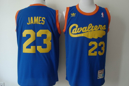Cleveland Cavaliers #23 LeBron James 2009 Blue Swingman Throwback Jersey - Zenithce