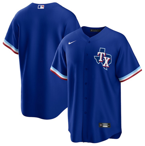 Texas Rangers Blank Royal Stitched Jersey - Zenithce