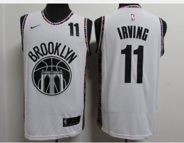 Nets 11 Kyrie Irving White 2020-2021 City Edition Swingman Jersey - Zenithce