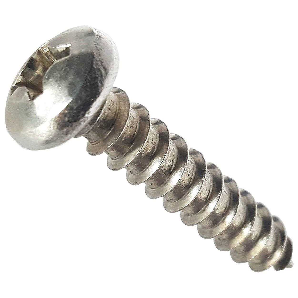 Fastenere.com Phillips Pan Head Sheet Metal Screws Stainless Steel 18-8 Qty 100 - Zenithce