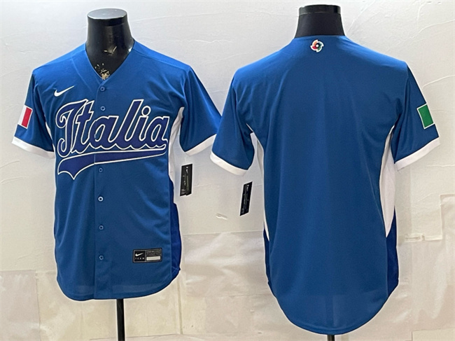 Italy Blank Blue 2026 World Classic Home Stadium Stitched Jersey - Zenithce