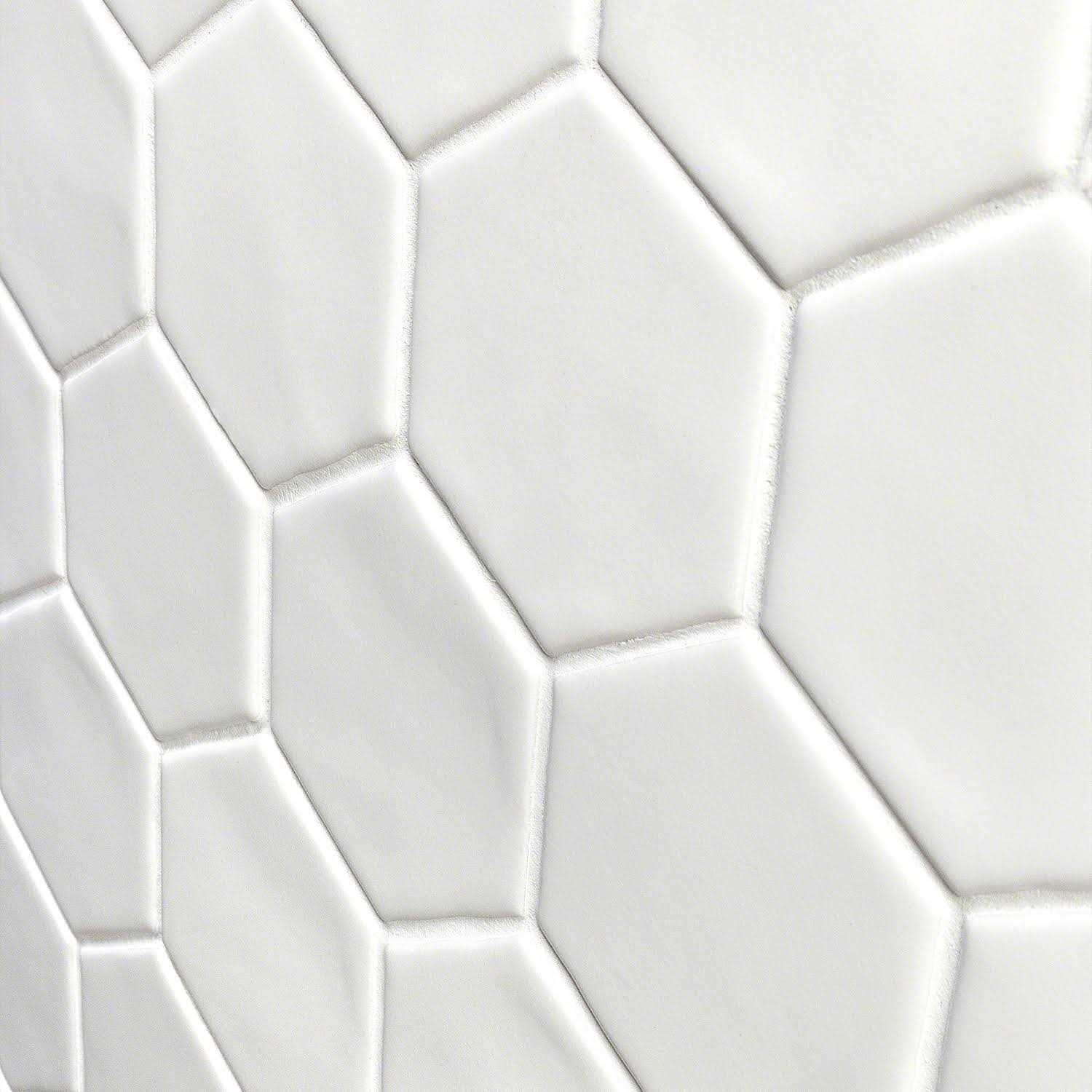 Ivy Hill Tile Maine Cement Hexagon Matte Ceramic Mosaic Floor and Wall Tile - Zenithce