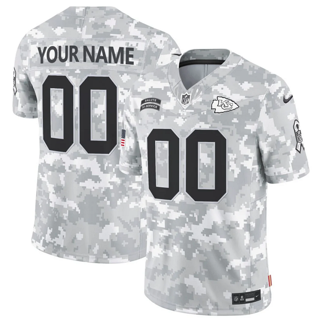 Kansas City Chiefs Custom 2024 F.U.S.E Arctic Camo Salute To Service Limited Stitched Jersey - Zenithce