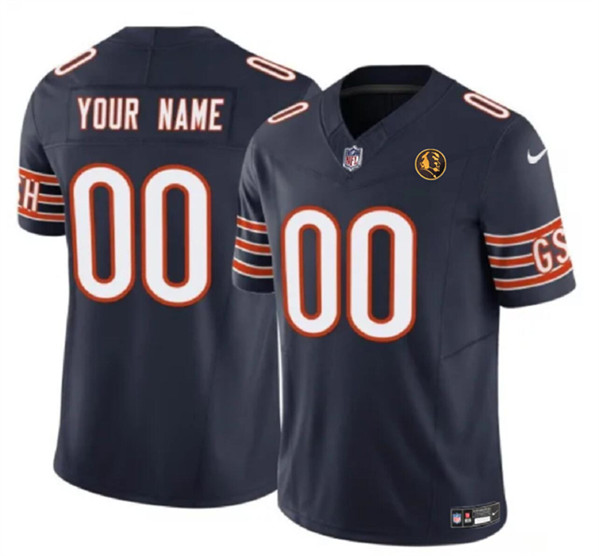 Chicago Bears Custom Navy 2023 F.U.S.E. With John Madden Patch Vapor Limited Stitched Jersey - Zenithce