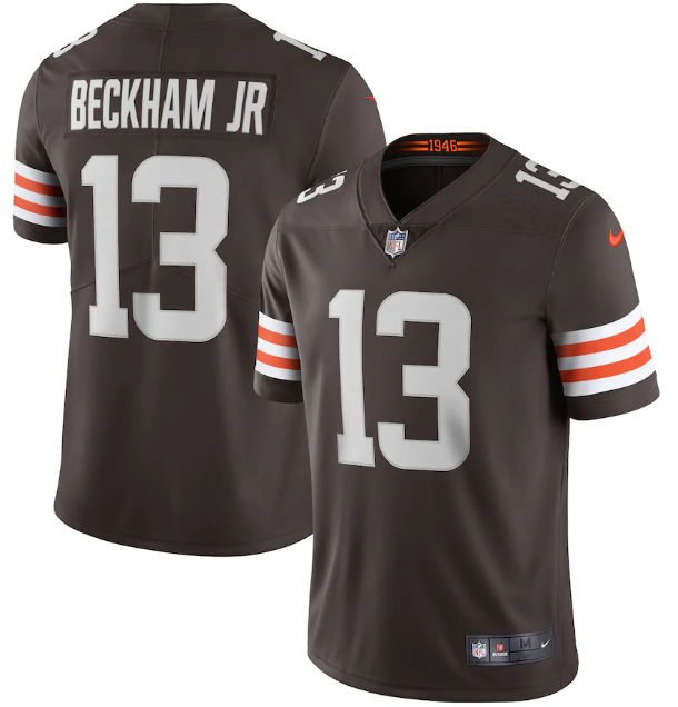 Cleveland Browns #13 Odell Beckham Jr. New Brown Vapor Untouchable Limited Stitched Jersey - Zenithce