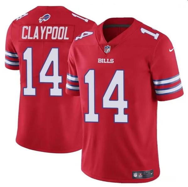Buffalo Bills #14 Chase Claypool Red 2024 Vapor Untouchable Limited Stitched Jersey - Zenithce