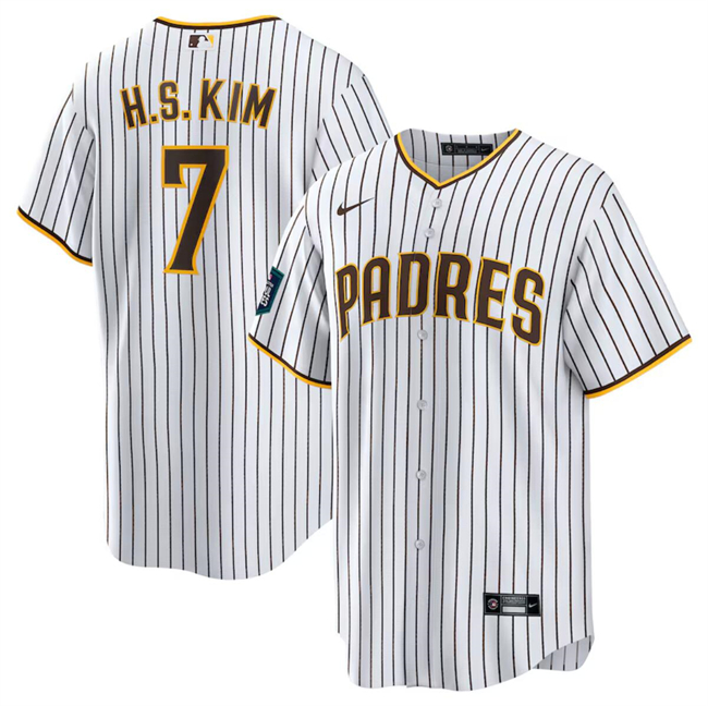 San Diego Padres #7 Ha Seong Kim White 2024 World Tour Seoul Series Home Stitched Jersey - Zenithce