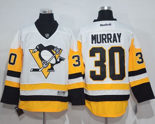 Penguins #30 Matt Murray White New Away Stitched Jersey - Zenithce