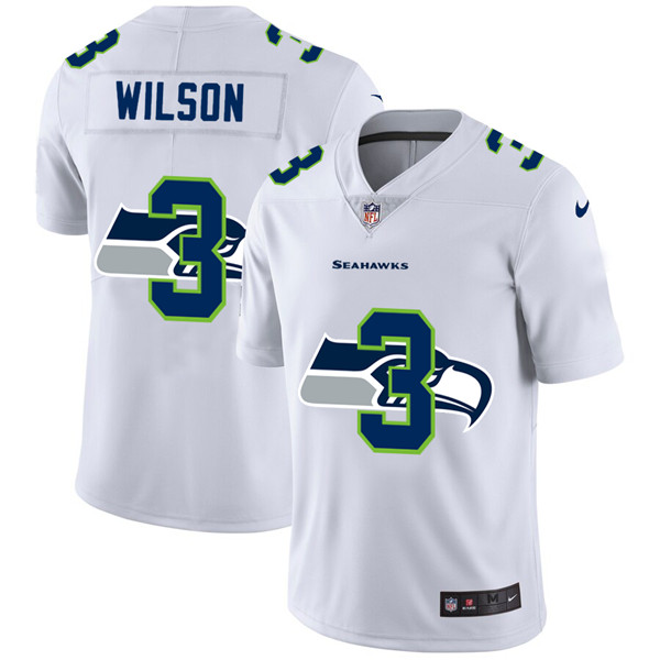 Seattle Seahawks #3 Russell Wilson White Stitched Jersey - Zenithce
