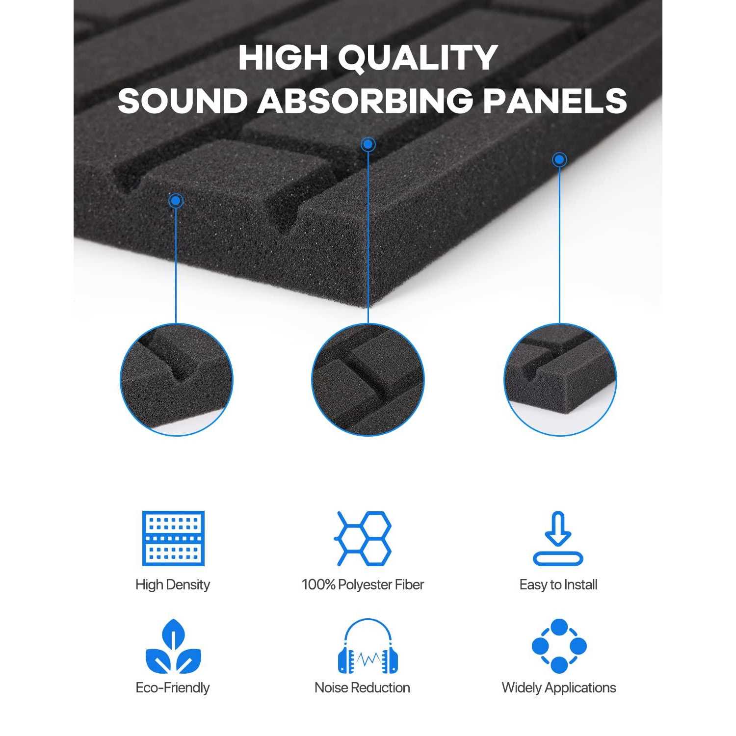 Sound Addicted Isolation Pads for Soundbar Anti Vibrations Foam Pads Feet 2.5” x 0.65” Suitable for Most - Zenithce