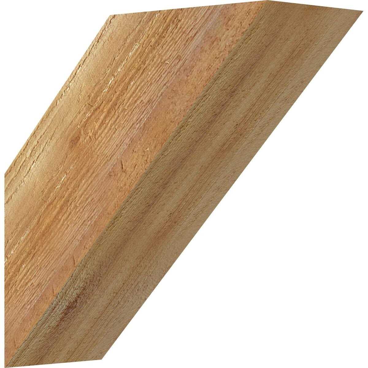 Ekena Millwork 4W x 20D x 24H Thorton Rough Sawn Knee Brace - Zenithce