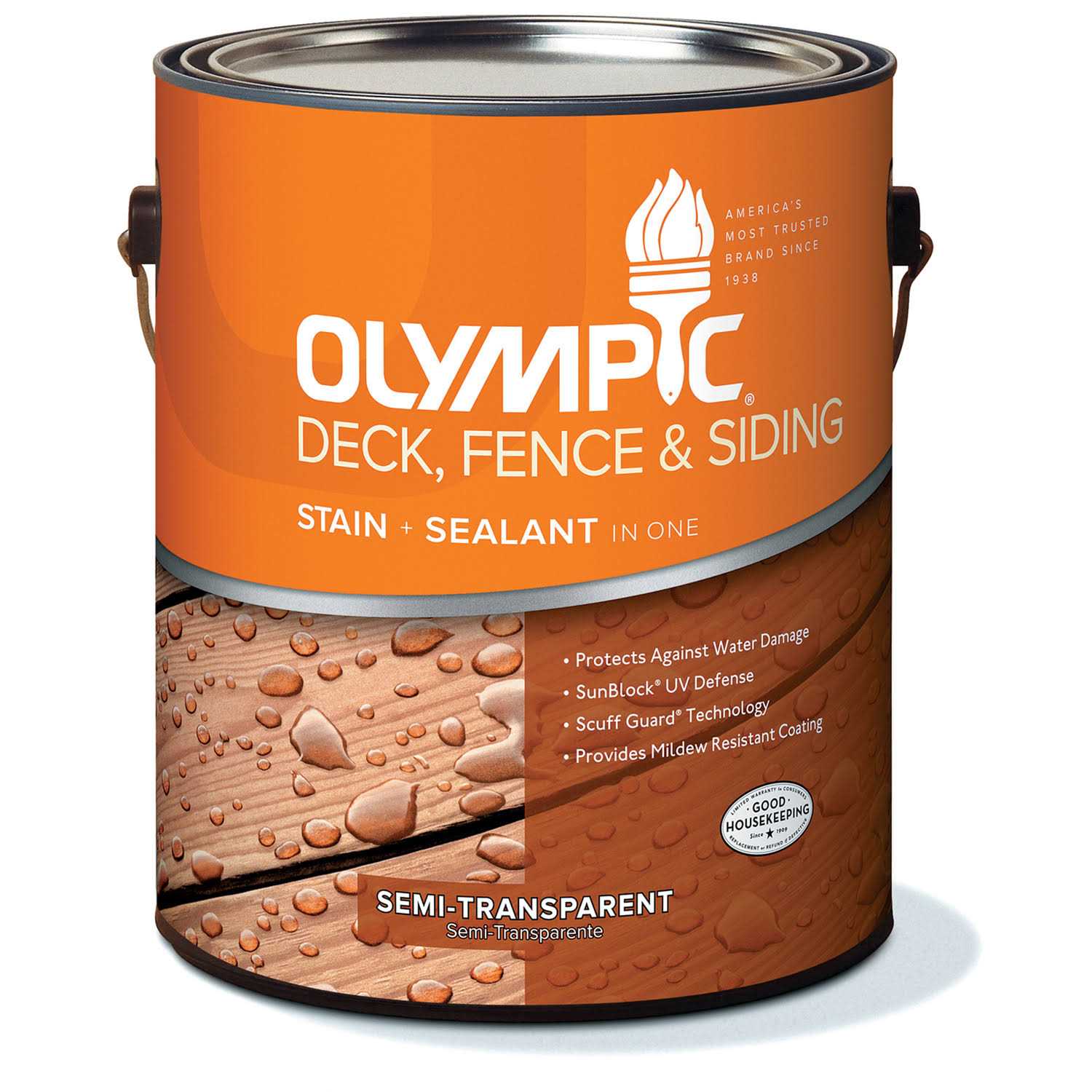 Olympic 1 gal. Semi-Transparent Maximum Stain & Sealant - Zenithce