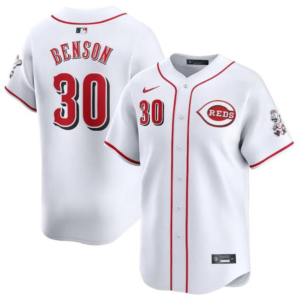 Cincinnati Reds #30 Will Benson White Home Limited Stitched Jersey - Zenithce