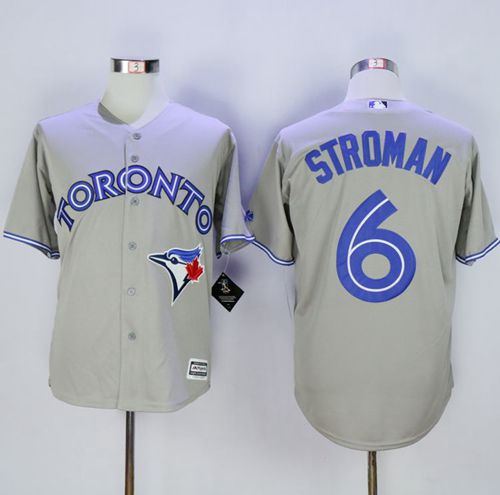 Blue Jays #6 Marcus Stroman Grey New Cool Base Stitched Jersey - Zenithce