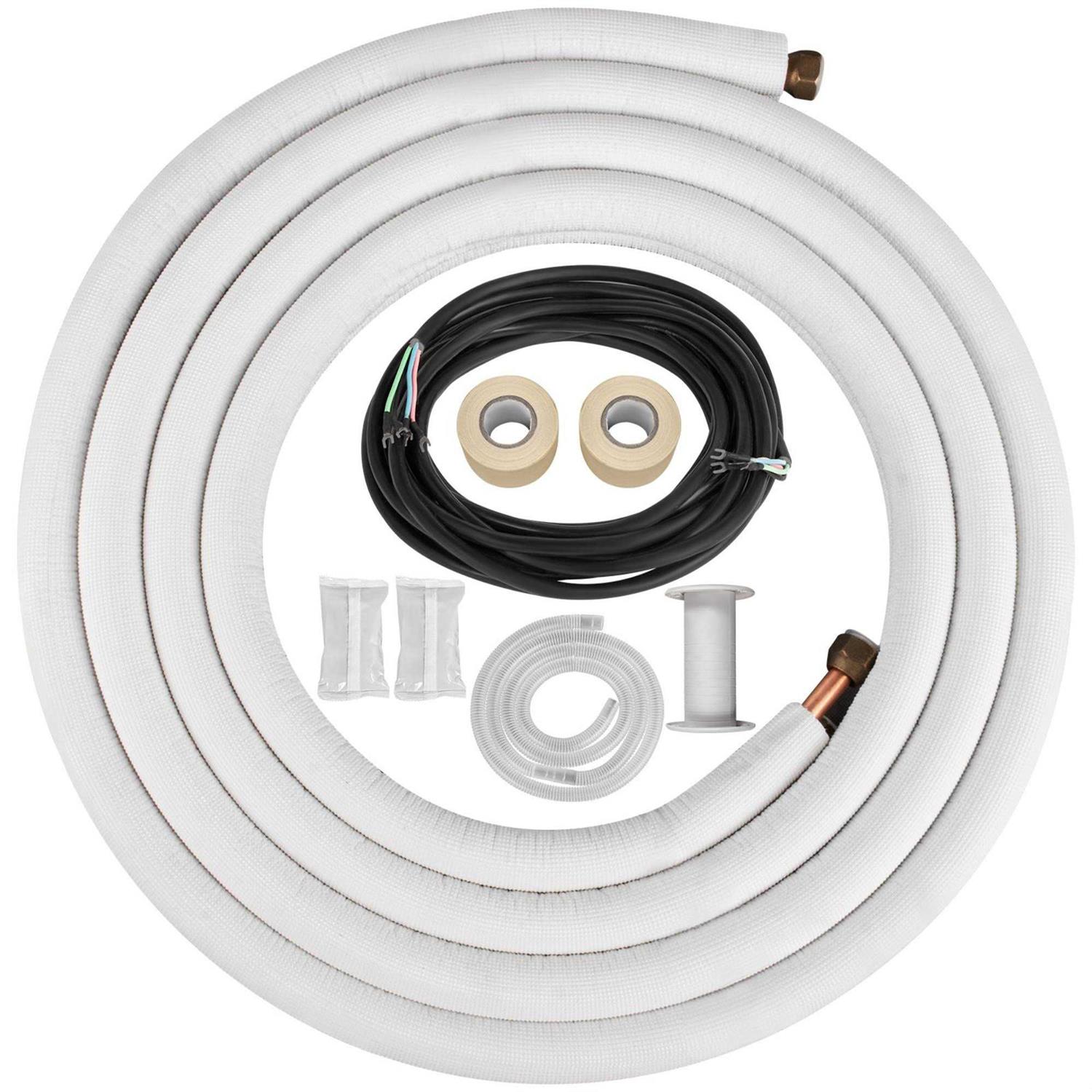 VEVOR Mini Split Copper Line Set Length 3/8 OD Copper Pipes for Mini Split Air Conditioner - Zenithce