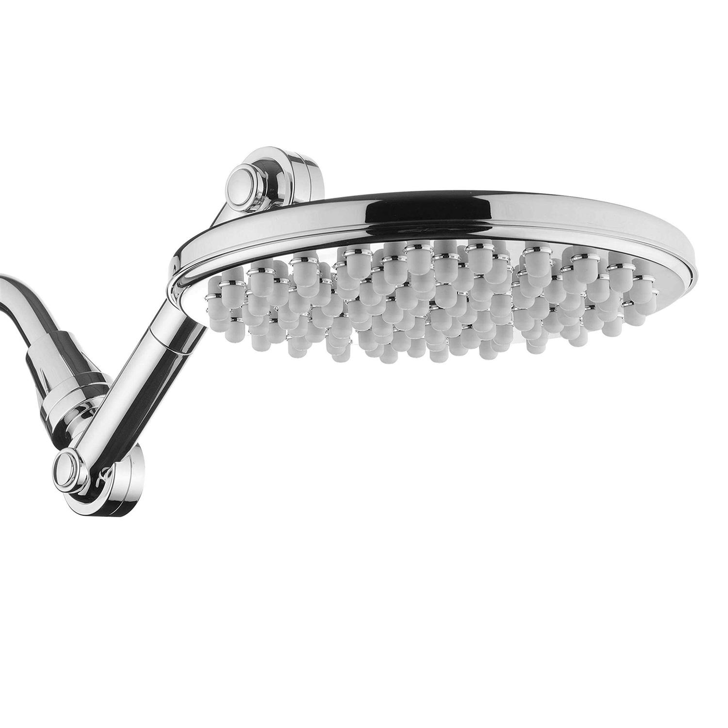 HotelSpa Instant-Mount Drill-Free Height/Angle Adjustable 30-Setting SpiralFlo 3-Way Shower Head / Handheld Showerhead Slide Bar - Zenithce