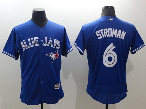 Blue Jays #6 Marcus Stroman Blue Flexbase Authentic Collection Stitched Jersey - Zenithce