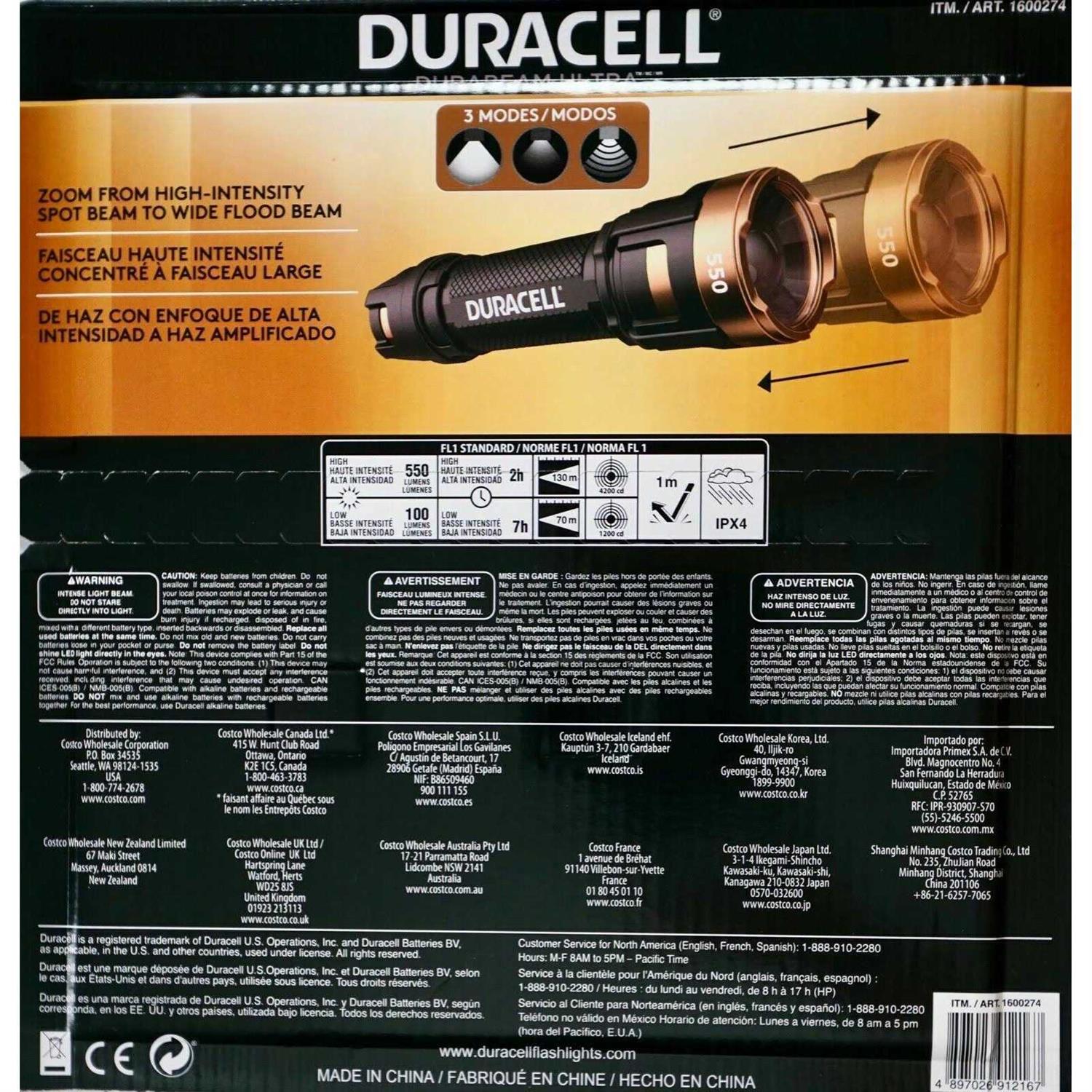 Duracell 575 Lumens COB Headlamp 3 Pack - Zenithce