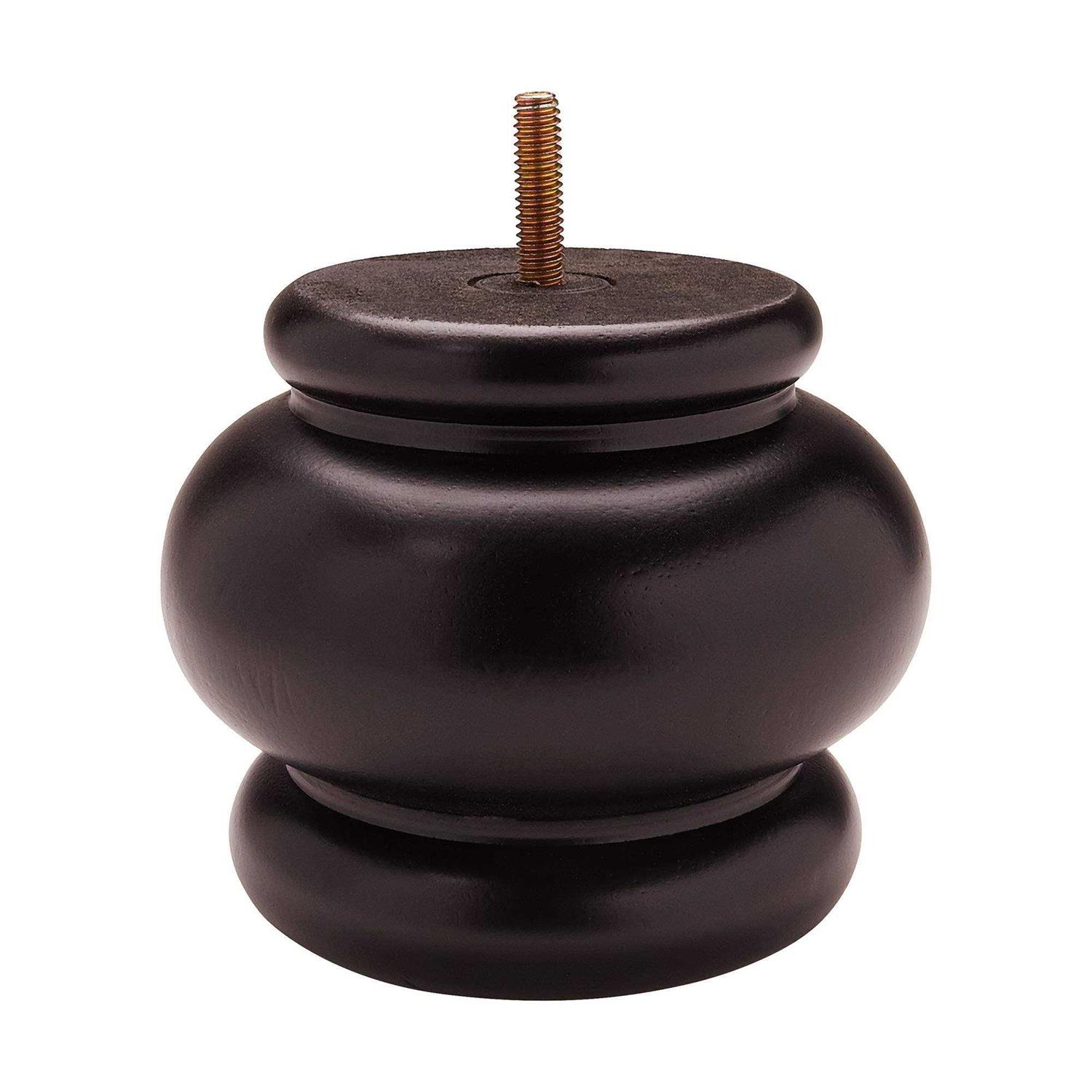 Outwater Unfinished Solid Hardwood Round Bun Foot - Zenithce