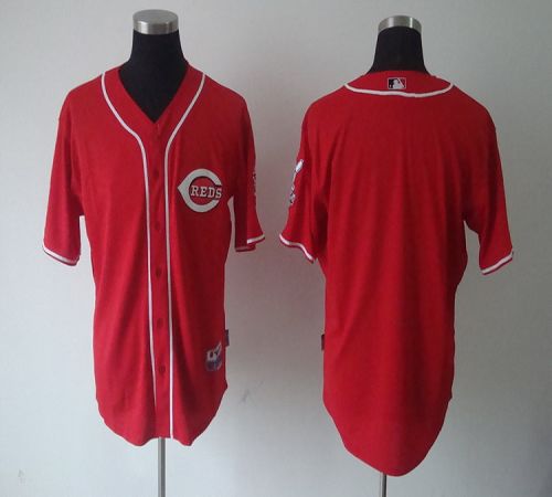 Reds Blank Red Cool Base Stitched Jersey - Zenithce