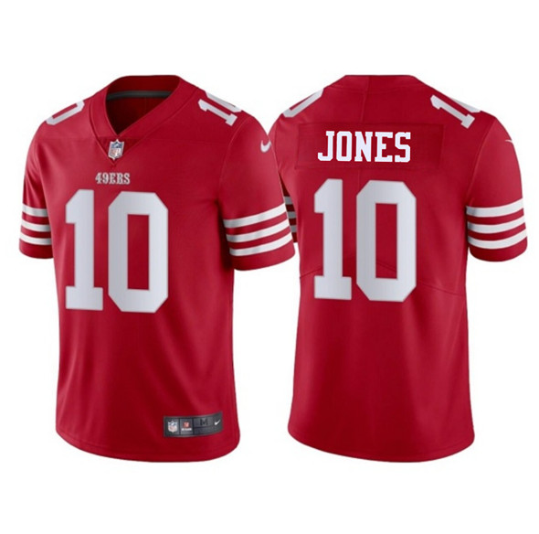 San Francisco 49ers #10 Mac Jones Red 2025 Vapor Untouchable Limited Stitched Jersey - Zenithce