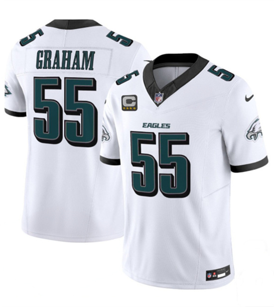 Philadelphia Eagles #55 Brandon Graham White 2024 With 4-Star C Patch F.U.S.E. Vapor Untouchable Limited Jersey - Zenithce