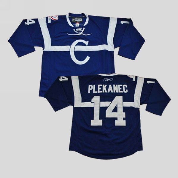 Canadiens #14 Tomas Plekanec Stitched Blue Jersey - Zenithce