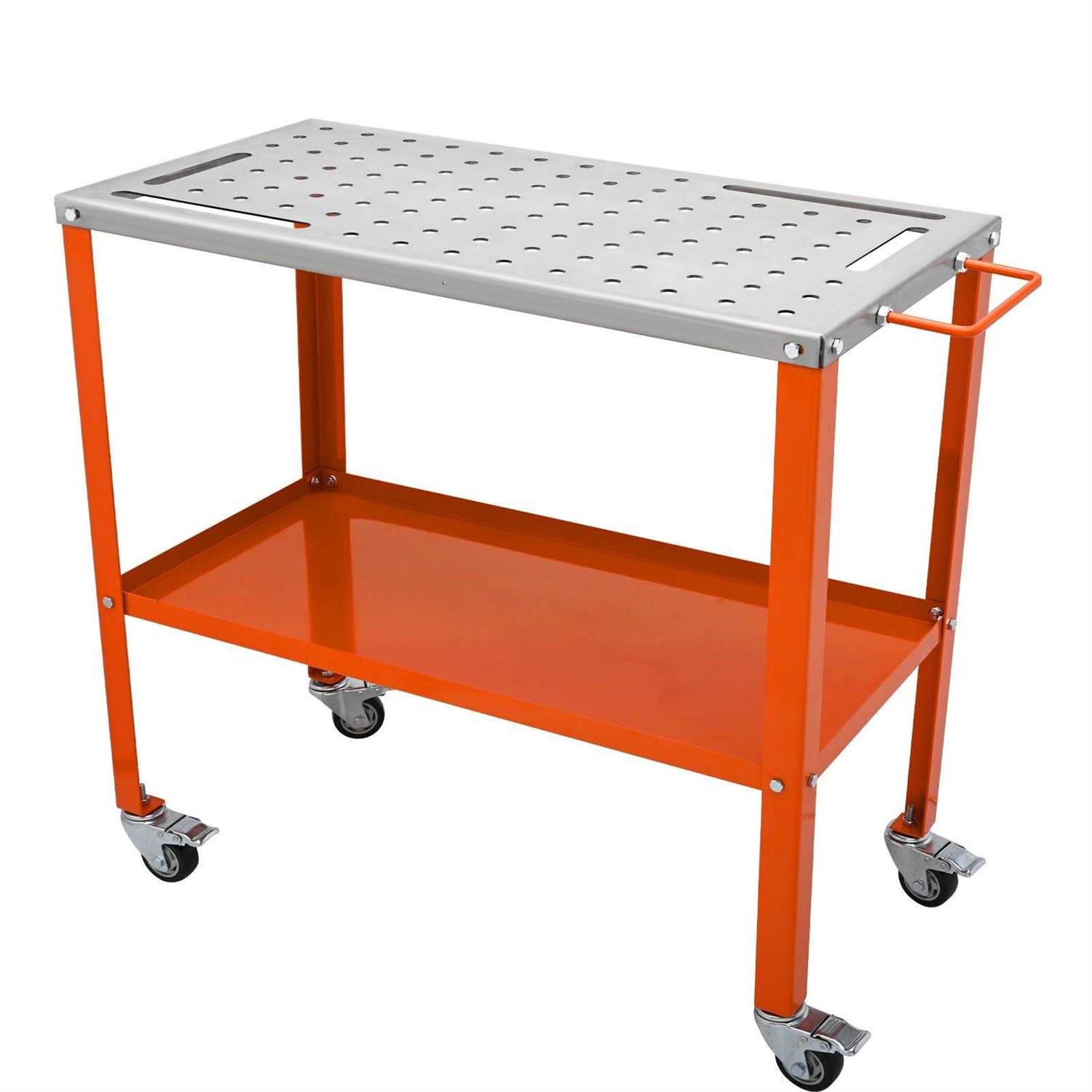 VEVOR Welding Table 30×20 400lbs Load Capacity Steel Welding Workbench Table on Wheels - Zenithce