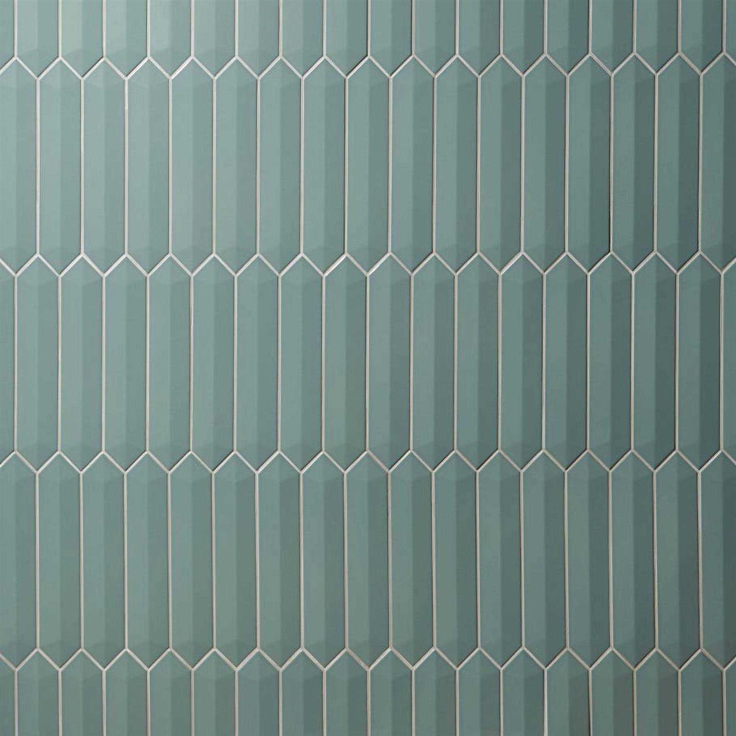Ivy Hill Tile Axis 2.6 in. x 13 Polished Picket Ceramic Wall Tile - Zenithce