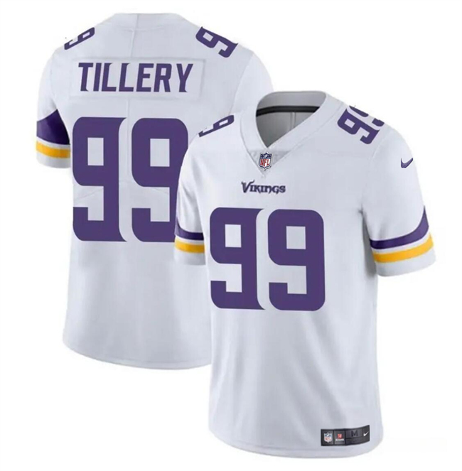 Minnesota Vikings #99 Jerry Tillery White Vapor Untouchable Limited Stitched Jersey - Zenithce