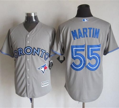 Blue Jays #55 Russell Martin Grey New Cool Base Stitched Jersey - Zenithce