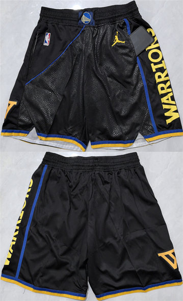 Golden State Warriors Black Shorts(Run Small) - Zenithce
