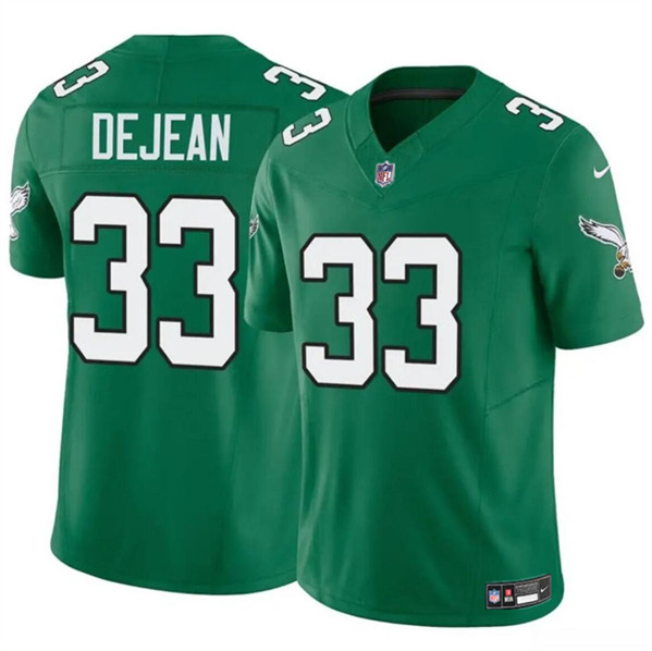 Philadelphia Eagles #33 Cooper DeJean Green 2024 Draft F.U.S.E. Vapor Untouchable Throwback Limited Stitched Jersey - Zenithce