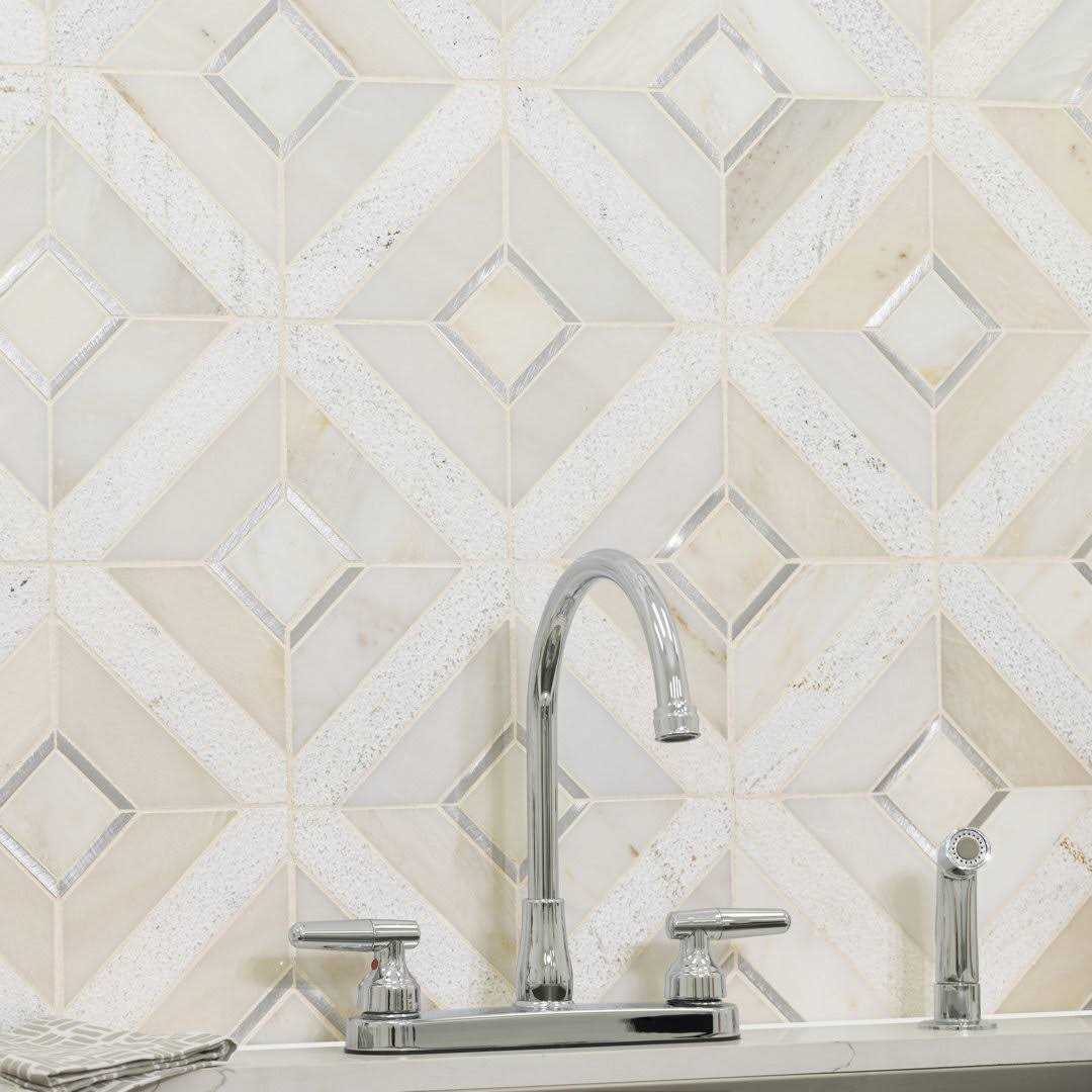 MSI Verona Pattern 11.85 in. x 11.85 Multi-Surface Mesh-Mounted Mosaic Tile - Zenithce