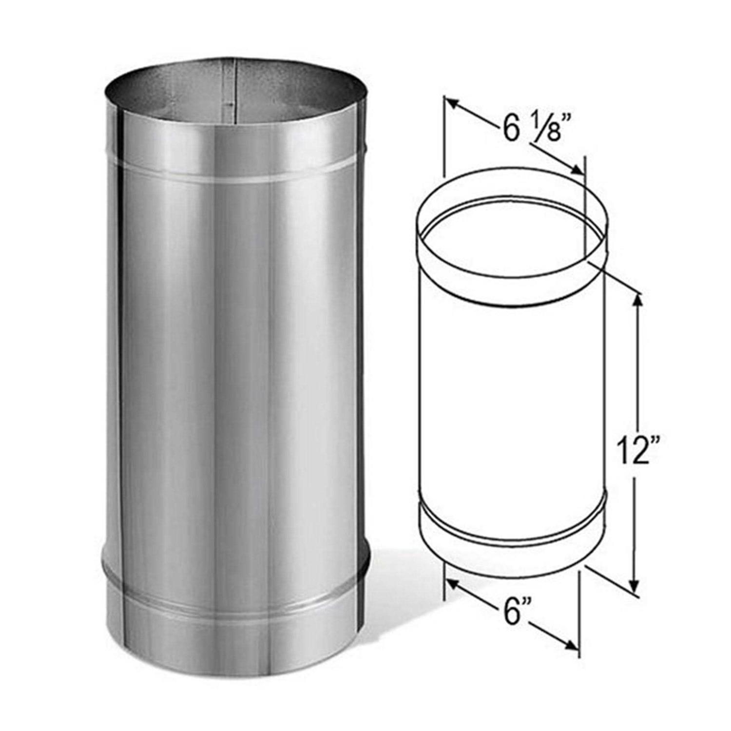DuraVent DuraBlack Stainless Steel Single Wall Stove Pipe - Zenithce