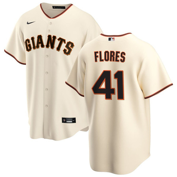San Francisco Giants #41 Wilmer Flores Cream Cool Base Stitched Jersey - Zenithce
