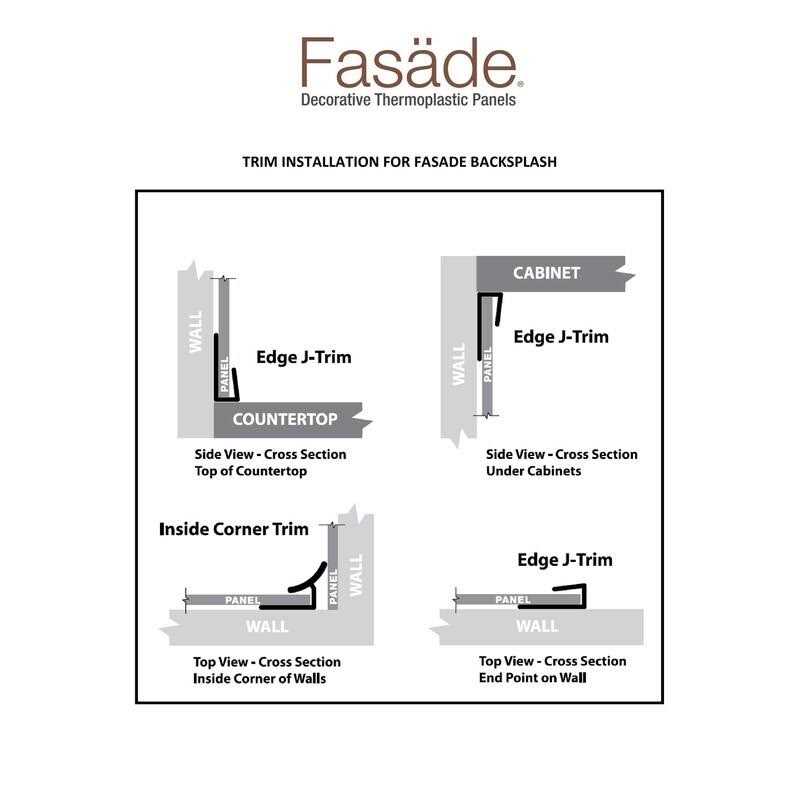 Fasade Outside Corner Trim - Zenithce