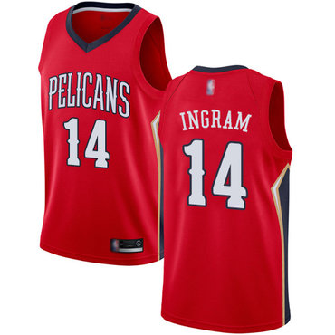 Pelicans #14 Brandon Ingram Red Swingman Statement Edition Jersey - Zenithce