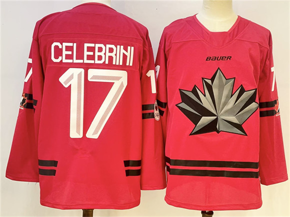 Canada #17 Macklin Celebrini Red Stitched Jersey - Zenithce
