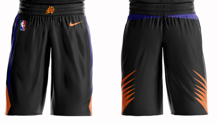 Phoenix Suns Black Short - Zenithce